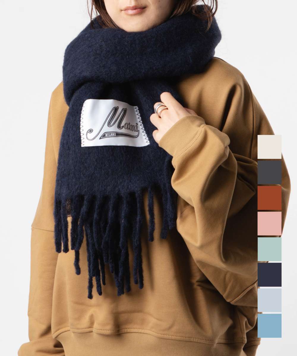 楽天市場】MARNI マルニ Alpaca Logo Scarf マフラー ストール