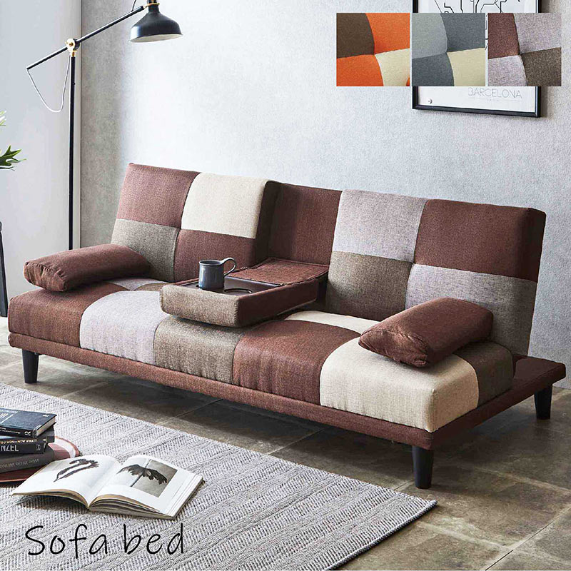 楽天市場】ソファーベッド テーブル付き 幅180cm 大型 大きめ パッチ