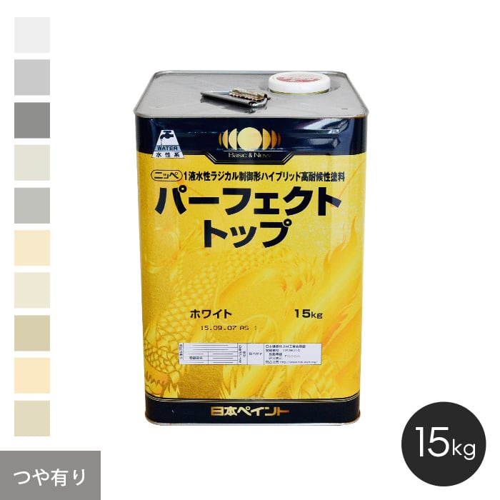 楽天市場】【塗料】【日本ペイント】 パーフェクトトップ 15kg 4*343
