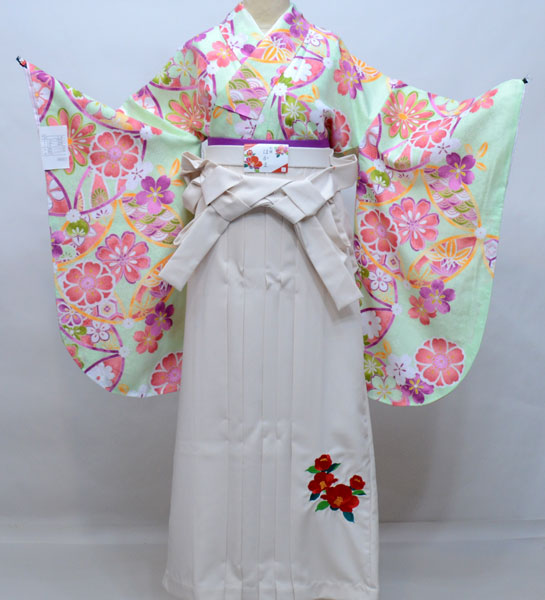 楽天市場】着物袴セット ジュニア用へ直し144cm〜150cm 百花繚乱 袴