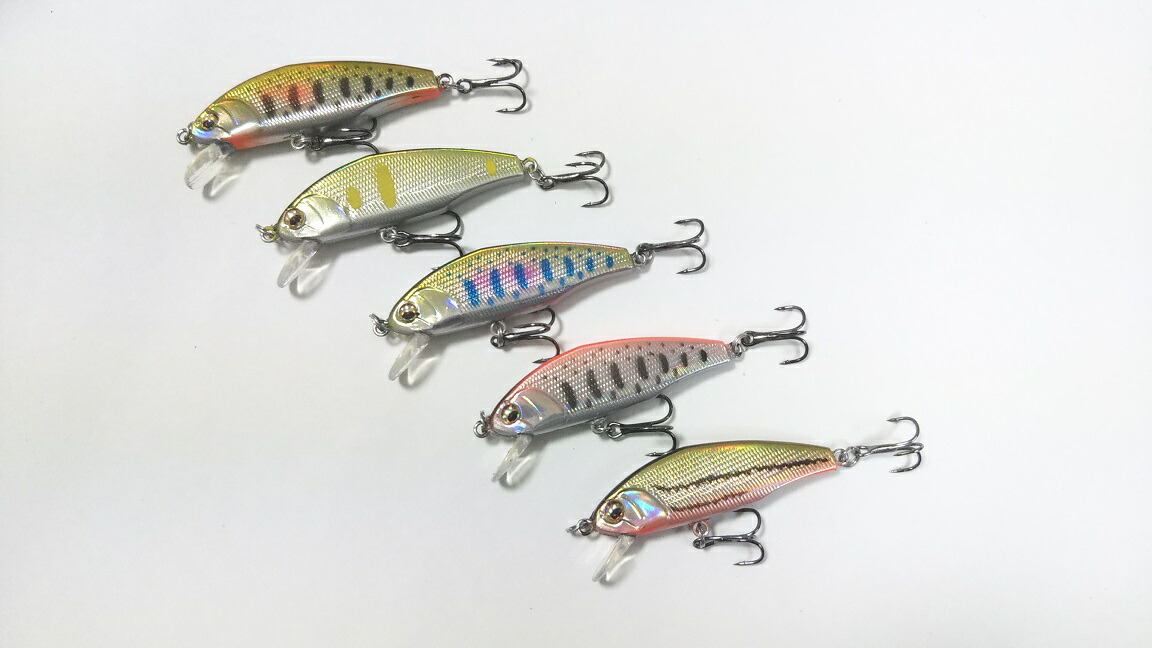 楽天市場】渓流用 バイブレーション 45mm 5.3g 5色セット プラグ