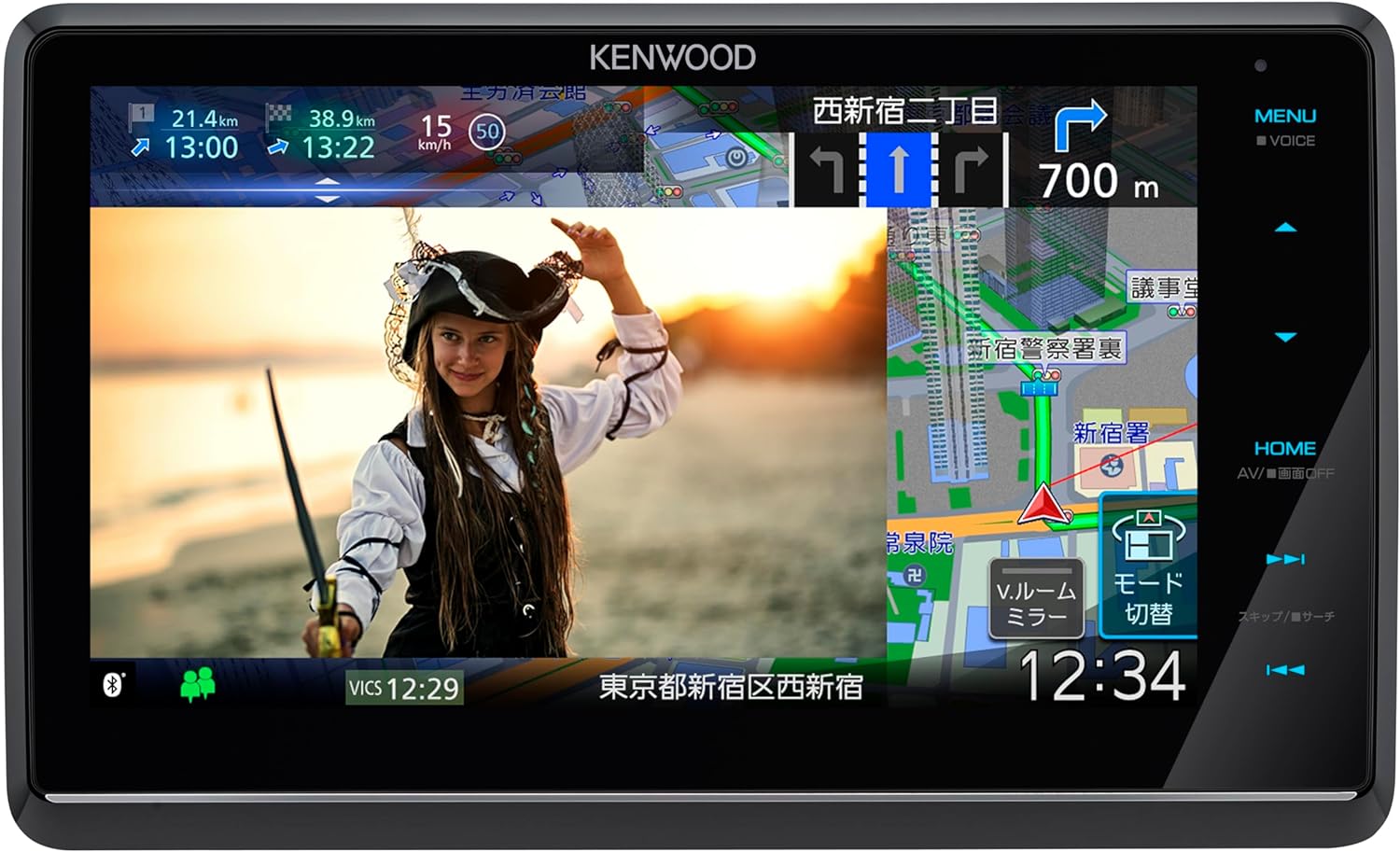 楽天市場】ケンウッド(KENWOOD) カーナビ 彩速高精細HDパネル 8インチ