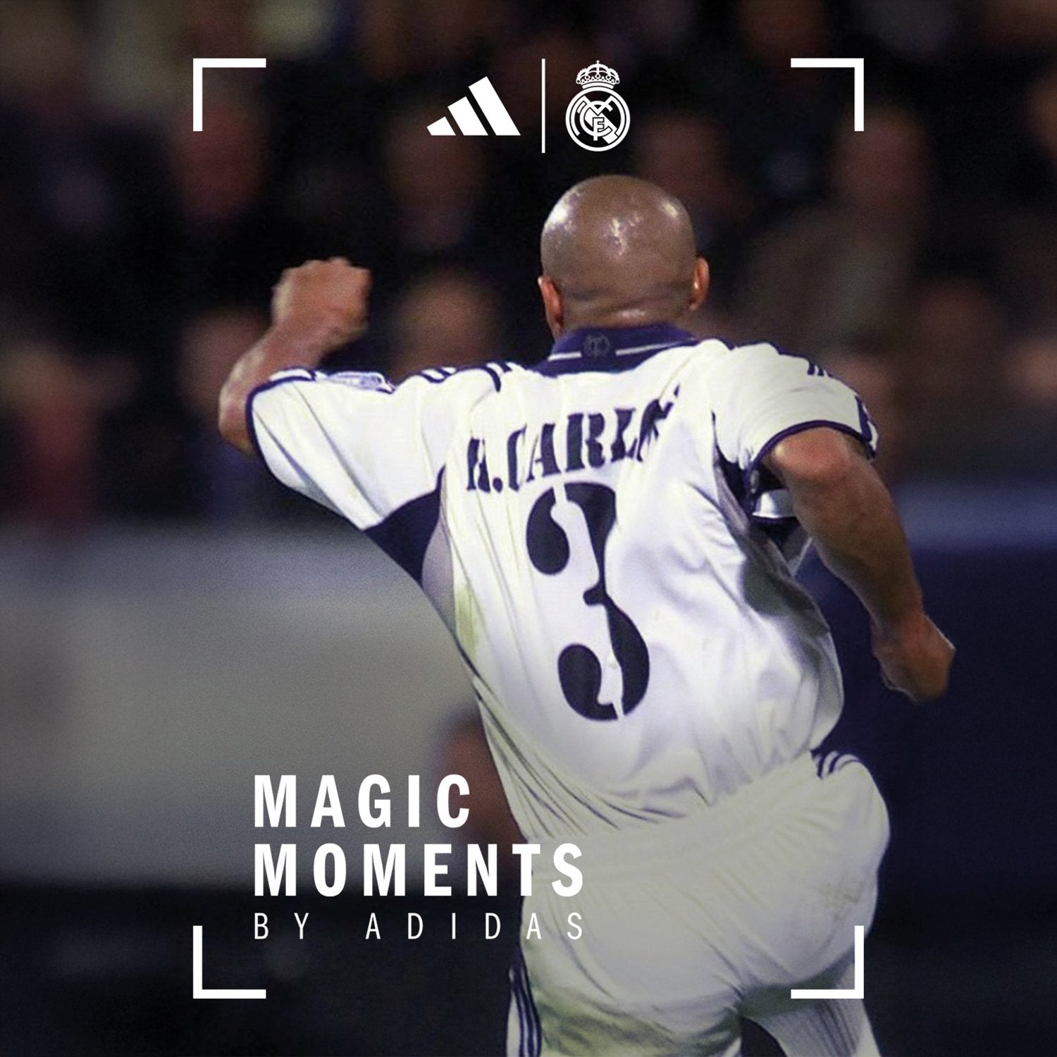 メンズ Tシャツ ロベルト・カルロス adidas Magic Moments ホワイト