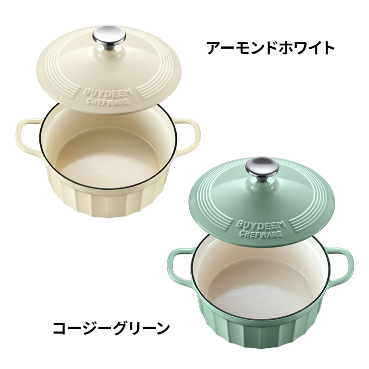 BUYDEEM ホーロー鍋22cm ガス/IH対応 CP521 | スマート家電／IoTを
