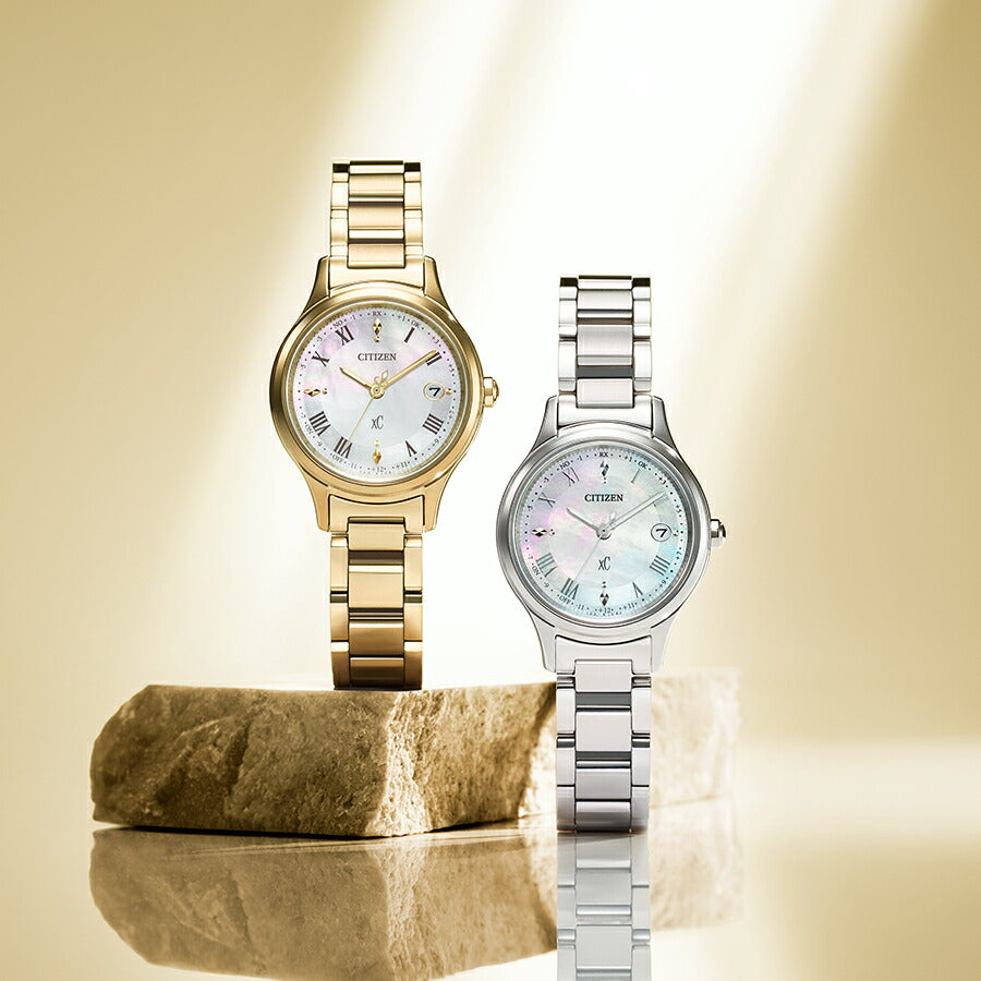 シチズン xC クロスシー ヒカリコレクション 白蝶貝ダイヤル ES9490