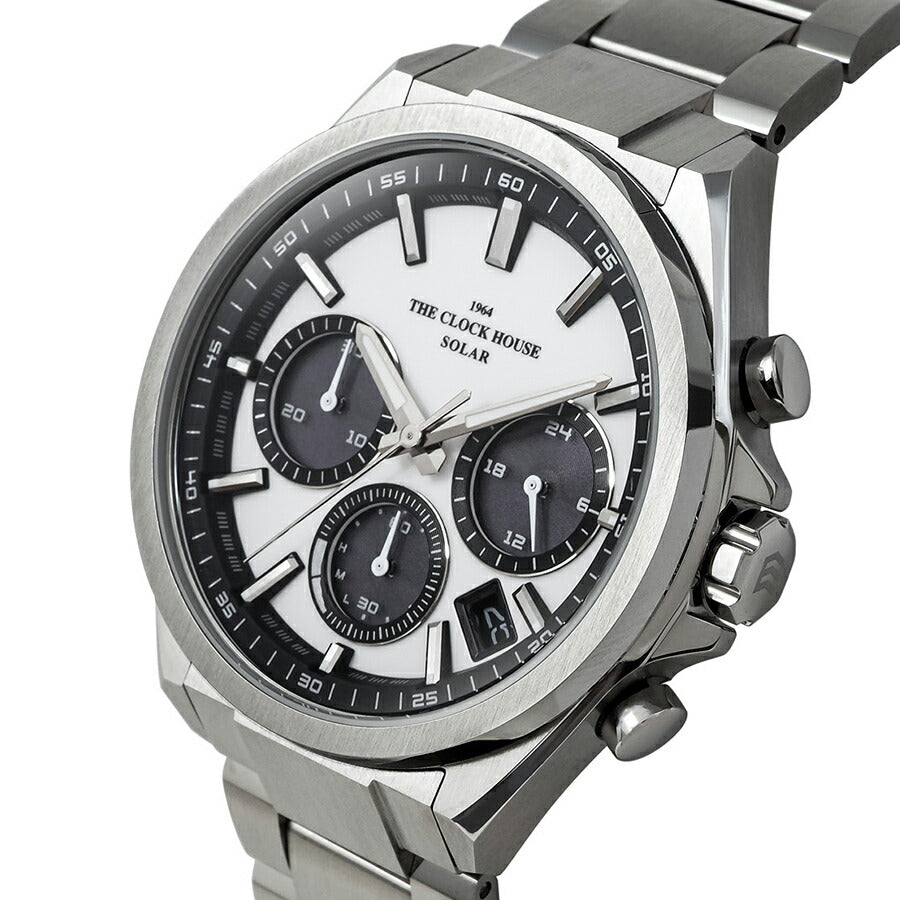 ザ・クロックハウス エッジ ソーラー クロノグラフ MBC1008-WH1A