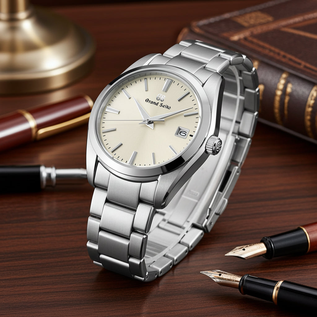 グランドセイコー クオーツ 9F メンズ SBGX263 アイボリー メタル