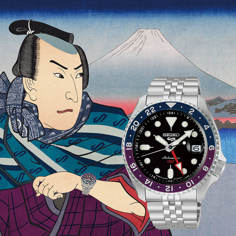 セイコー 5スポーツ SKX Sports Style GMT 日本限定モデル 浮世絵
