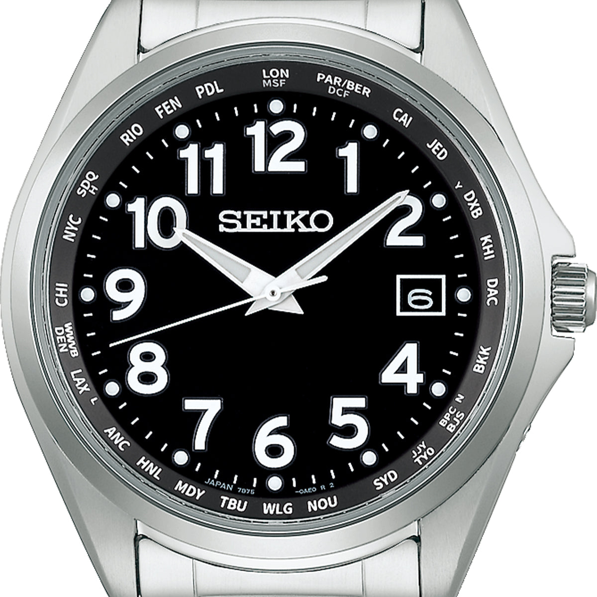 セイコー セレクション メンズ ソーラー電波 ワールドタイム SBTM329