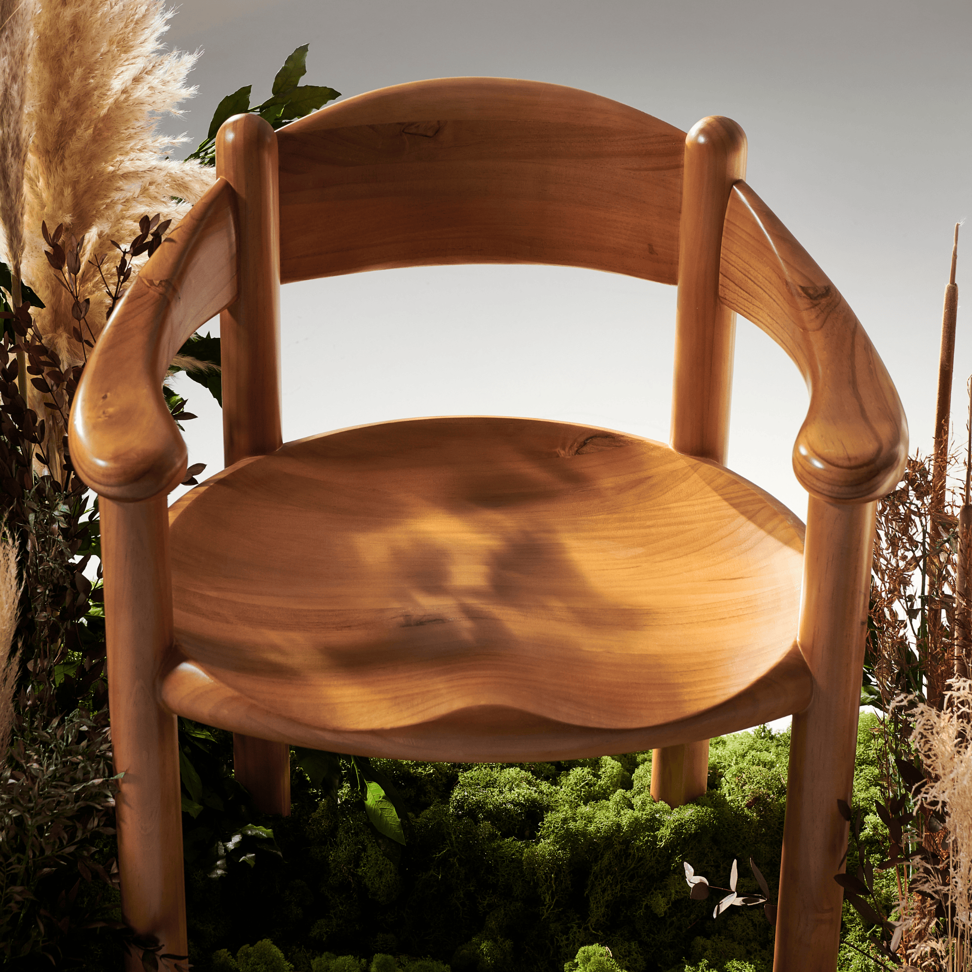 Gubi Daumiller Armchair, Golden Pine by Rainer Daumiller | DSHOP
