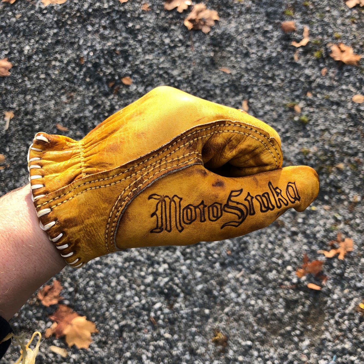 Leather gloves | MotoStuka Bronze Shanks | Ton-up Store