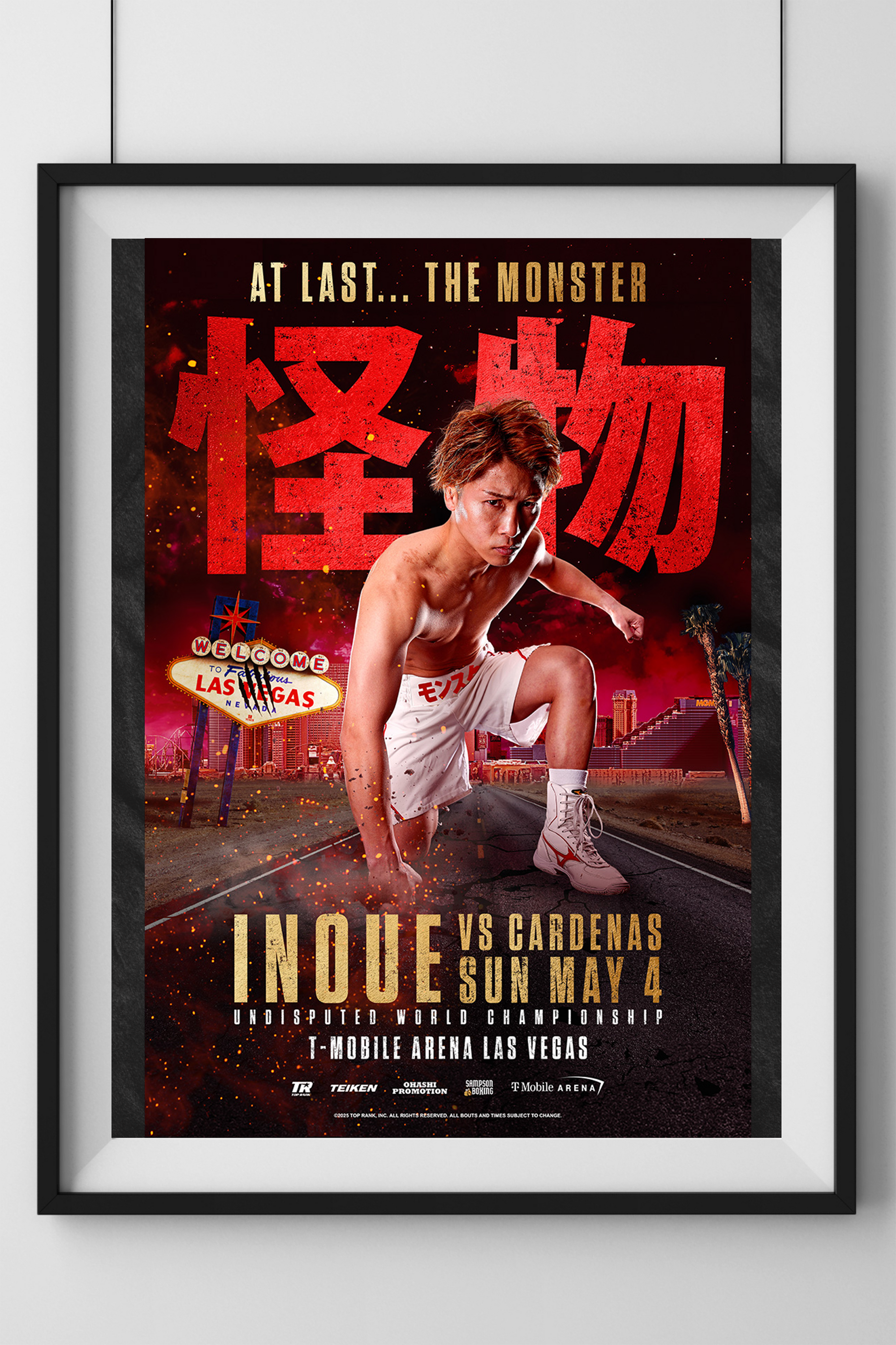 Naoya Inoue vs. Ramon Cardenas Official Event Poster (24x36