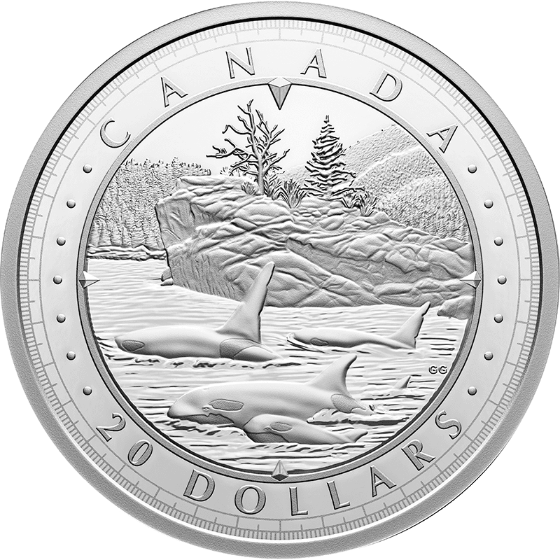 カナダ 2024年 カナダの旅 ブリティッシュコロンビア州 20ドル銀貨