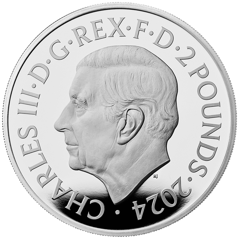 英国 2024年 ブリタニア 2ポンド銀貨 1オンス プルーフ | オンライン