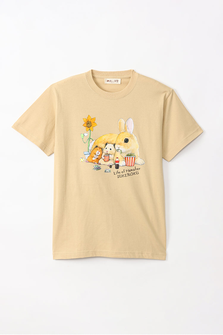 助六の日常 Tシャツ うさぎ ライトベージュのページ