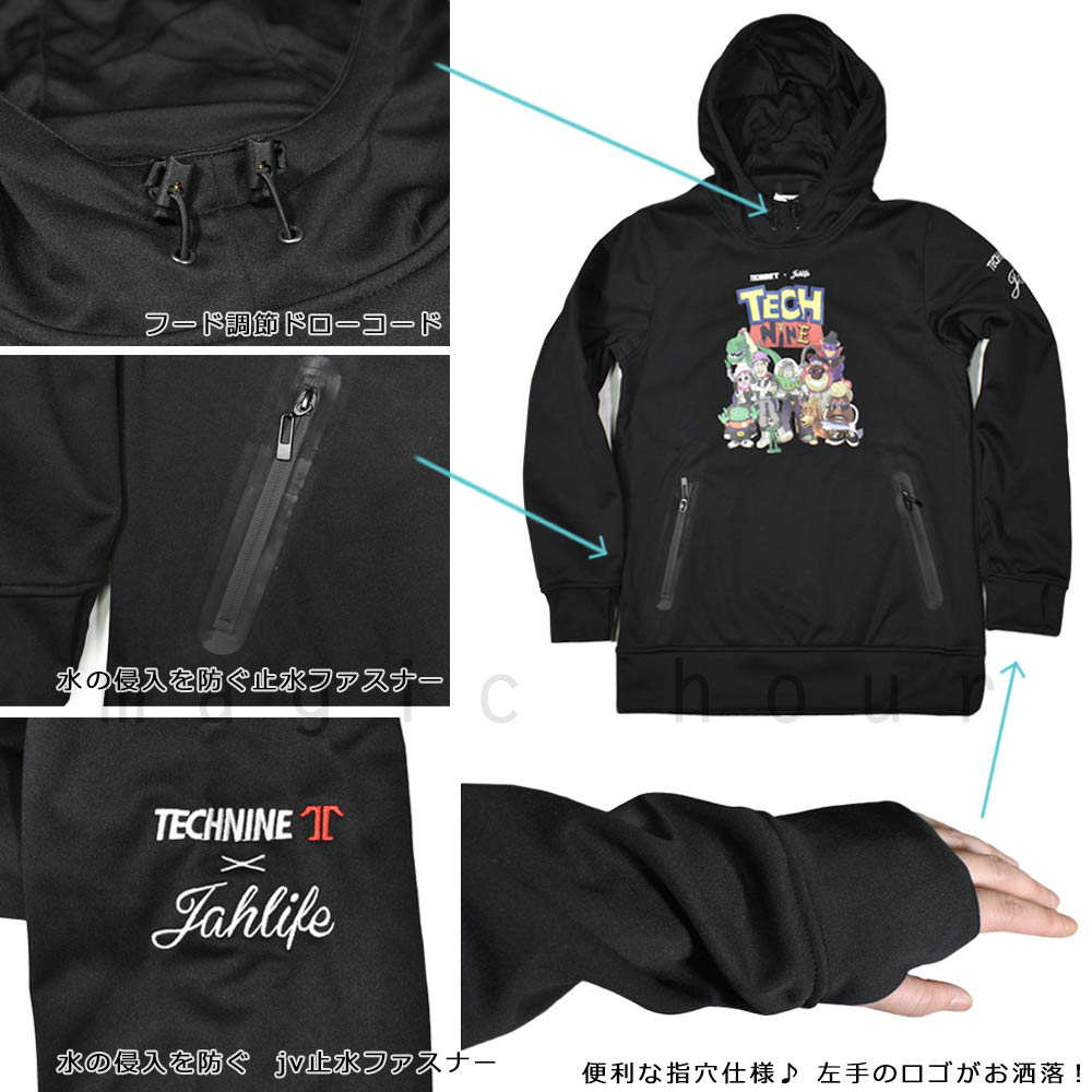 TECHNINE(テックナイン) スノーボード パーカー スノボー 撥水 ウェア