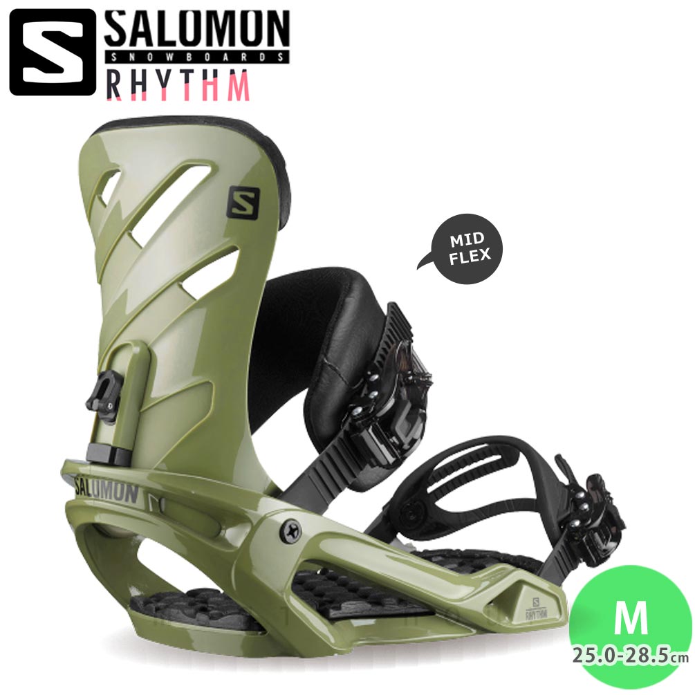 Salomon スノーボードビンディング オリーブグリーンMサイズ