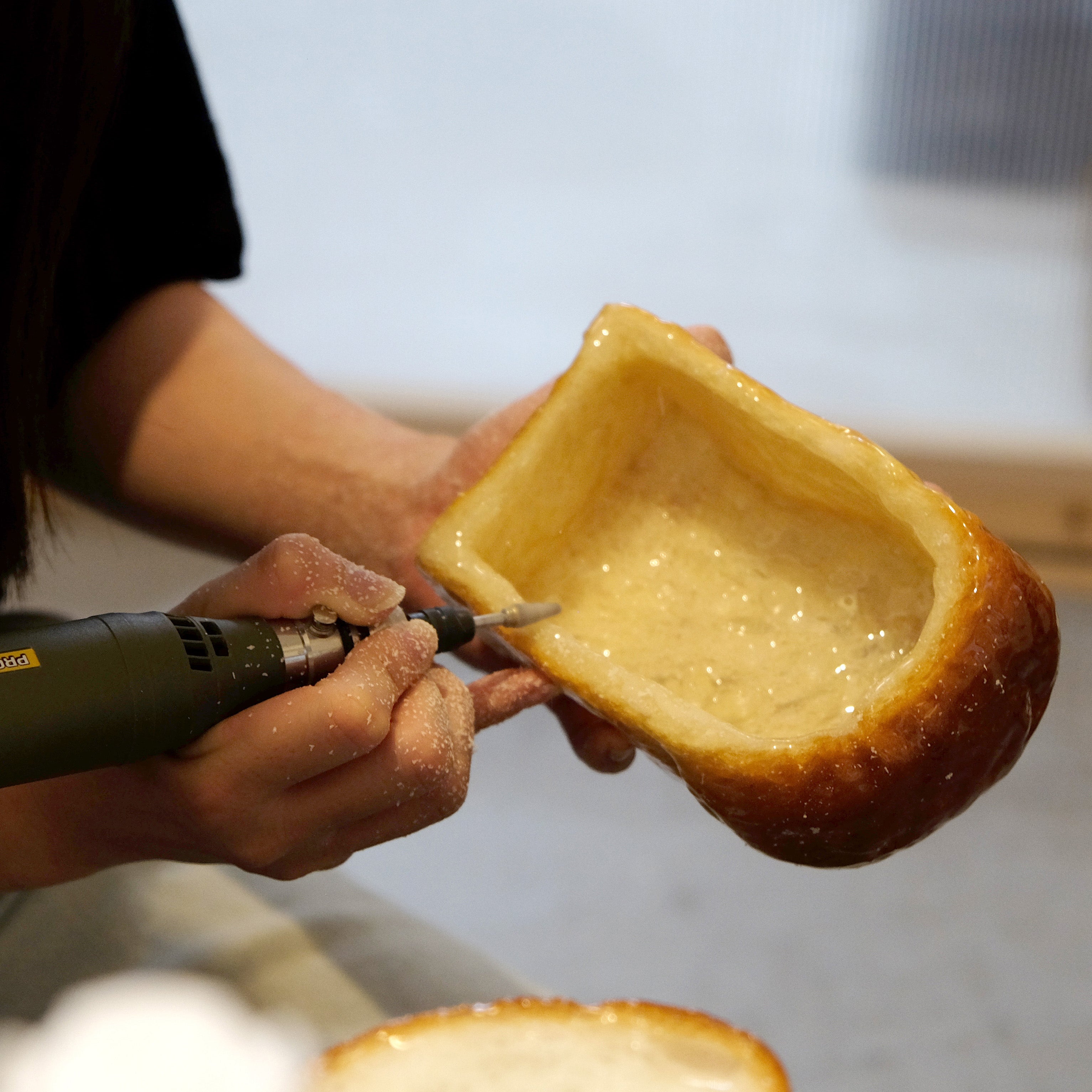 Pampshade Battery Powered Mountain Bread Lamp – Yukiko Morita