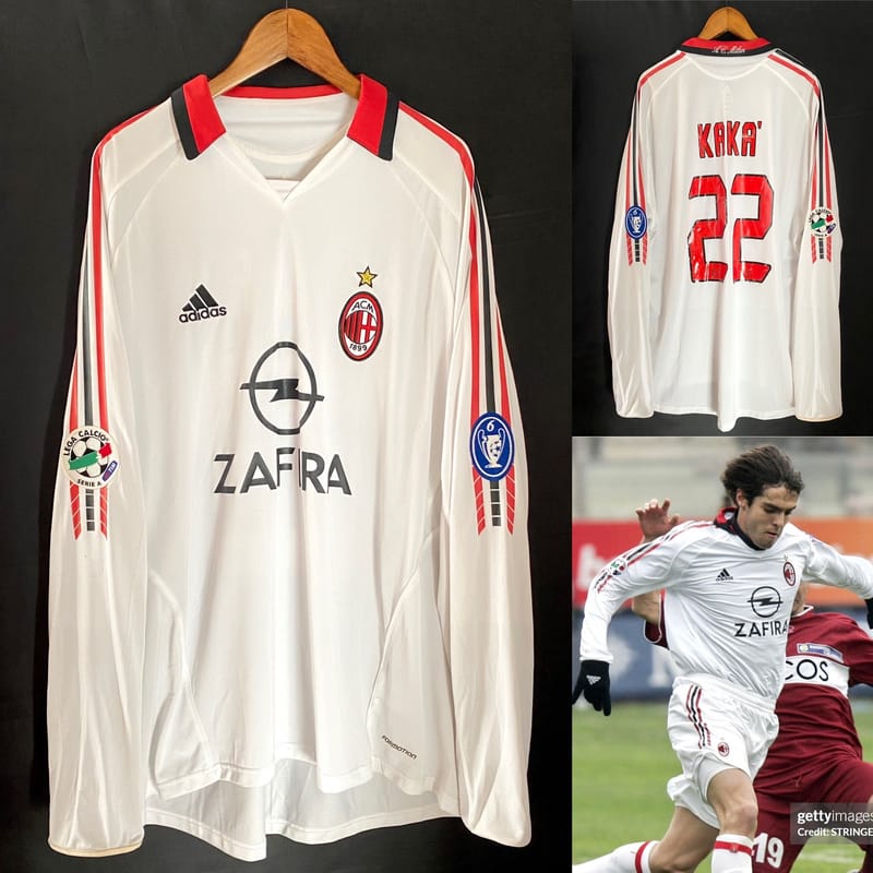 AC Milan 2005-2006 Adidas Away match worn issue shirt #