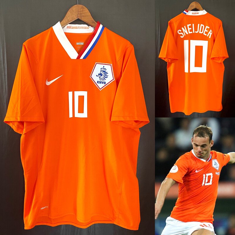 Netherlands 2008 UEFA Euro Nike Home shirt #10 SNEIJDER