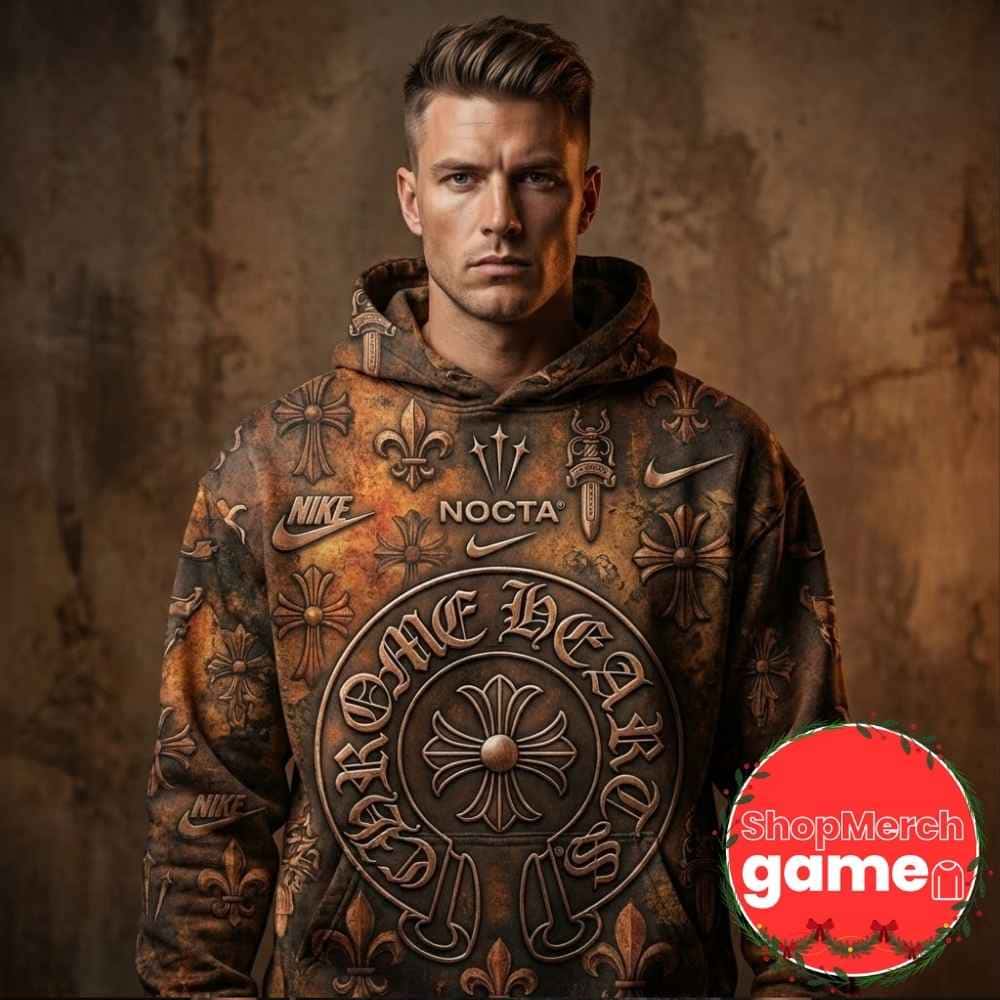 Chrome Hearts x NOCTA x Nike Drake Collaboration Hoodie Brown
