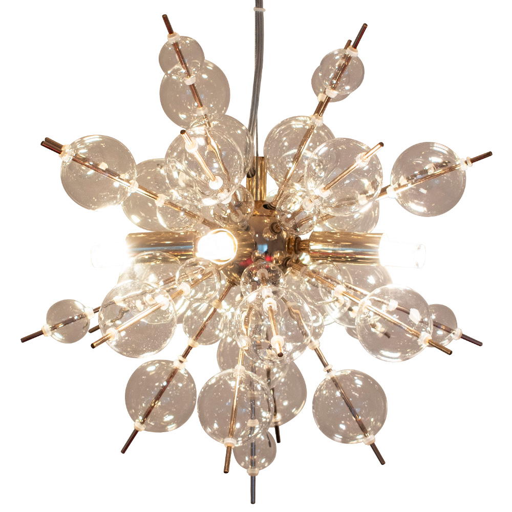 ペンダントライト 4灯 ガラス バブルシャンデリア LED付属 おしゃれ