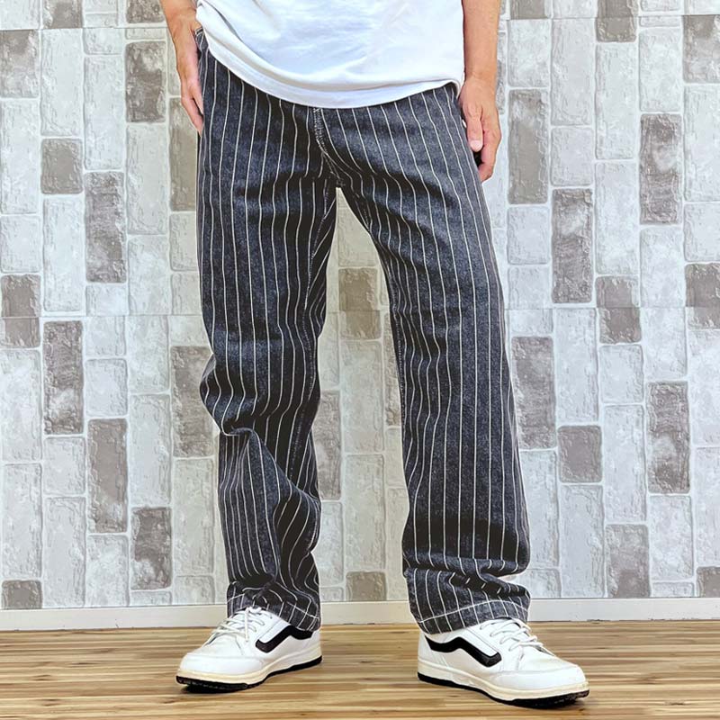 Carhartt（カーハート） WIP ヒッコリーストライプ テーパード ワイド