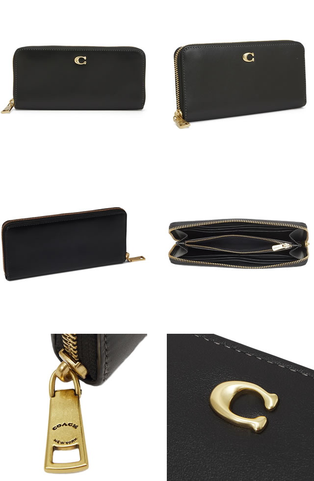 COACH（コーチ） 財布 長財布 スリム アコーディオン ジップ