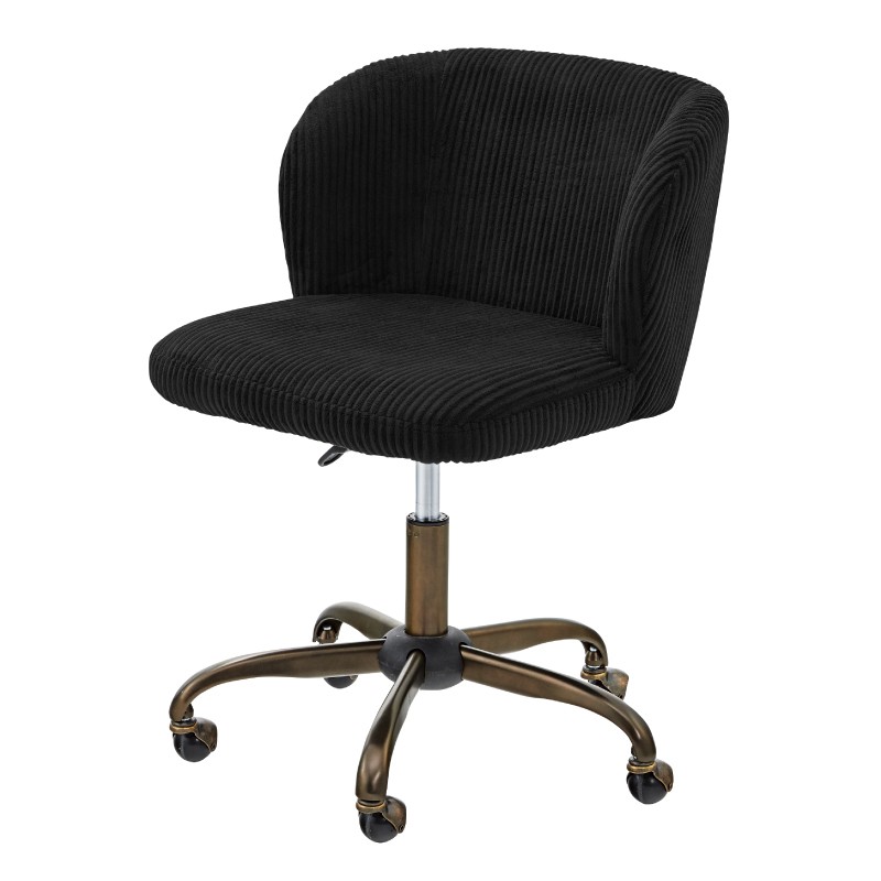 東谷 デスクチェア おしゃれ 黒 キャスター 回転 昇降 高さ調節 椅子