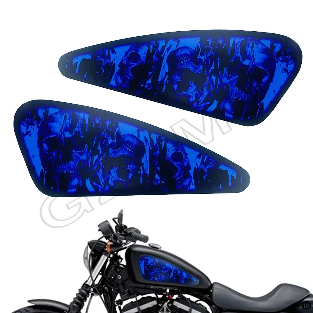 ハーレースポーツスター 1200 48 72 バイク燃料タンクデカールスカル