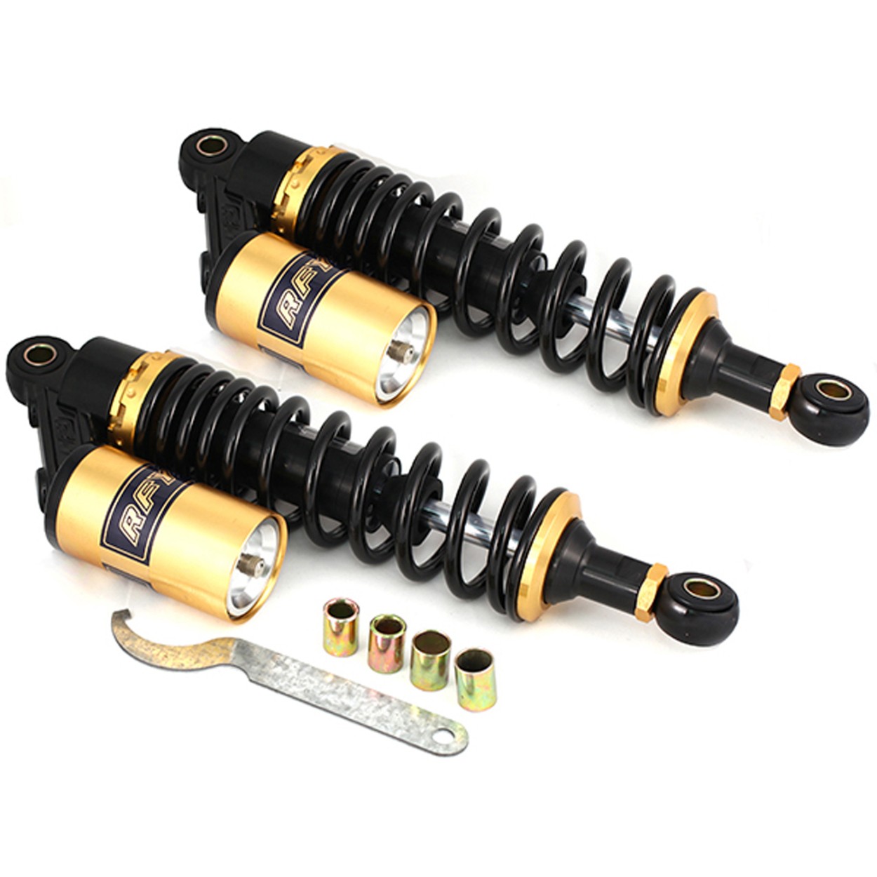 サスペンション タンク付 2本セット 長さ調整可能 320mm-325mm リア