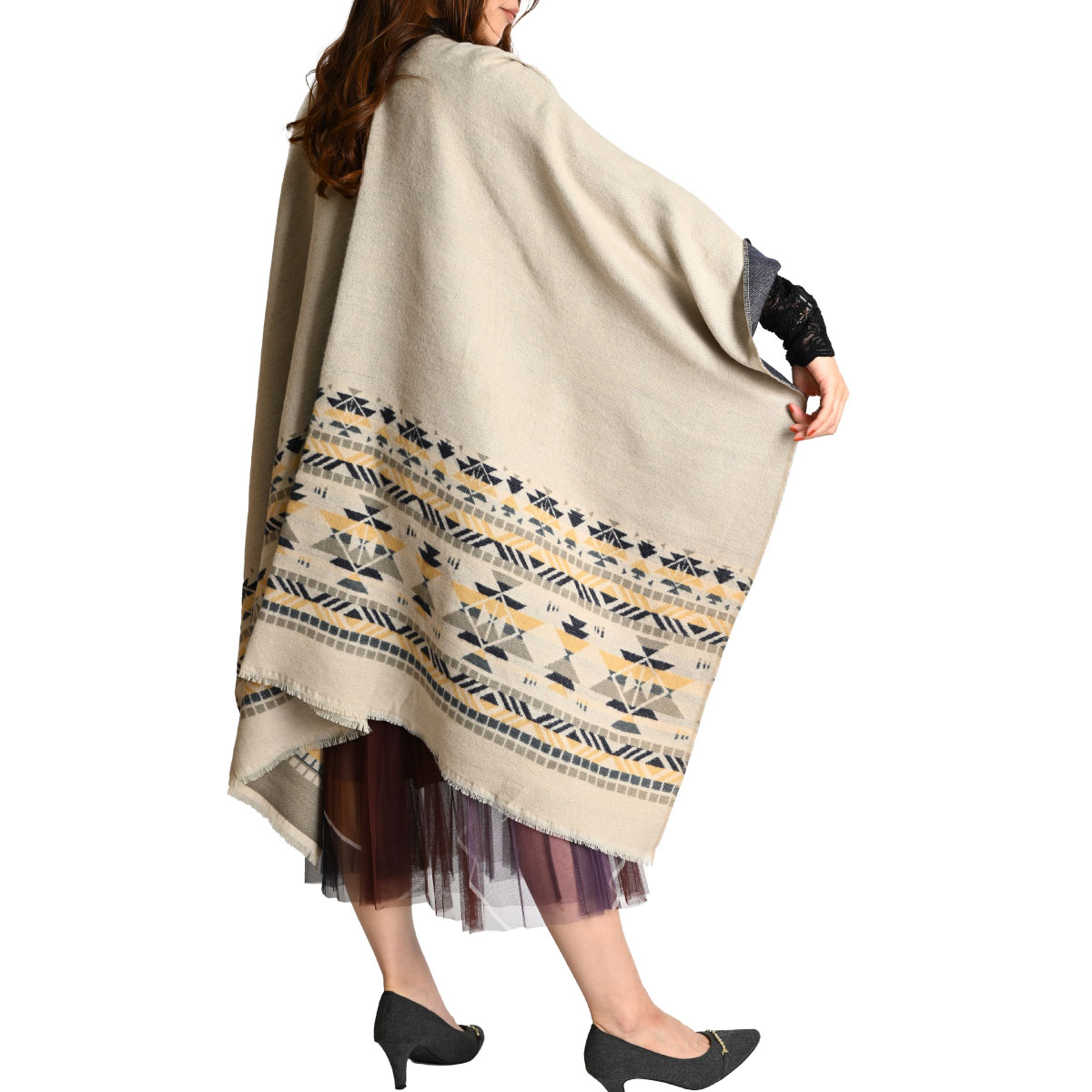 marai（マーライ） ストール 大判 秋 冬 レディース メンズ 厚手 大判