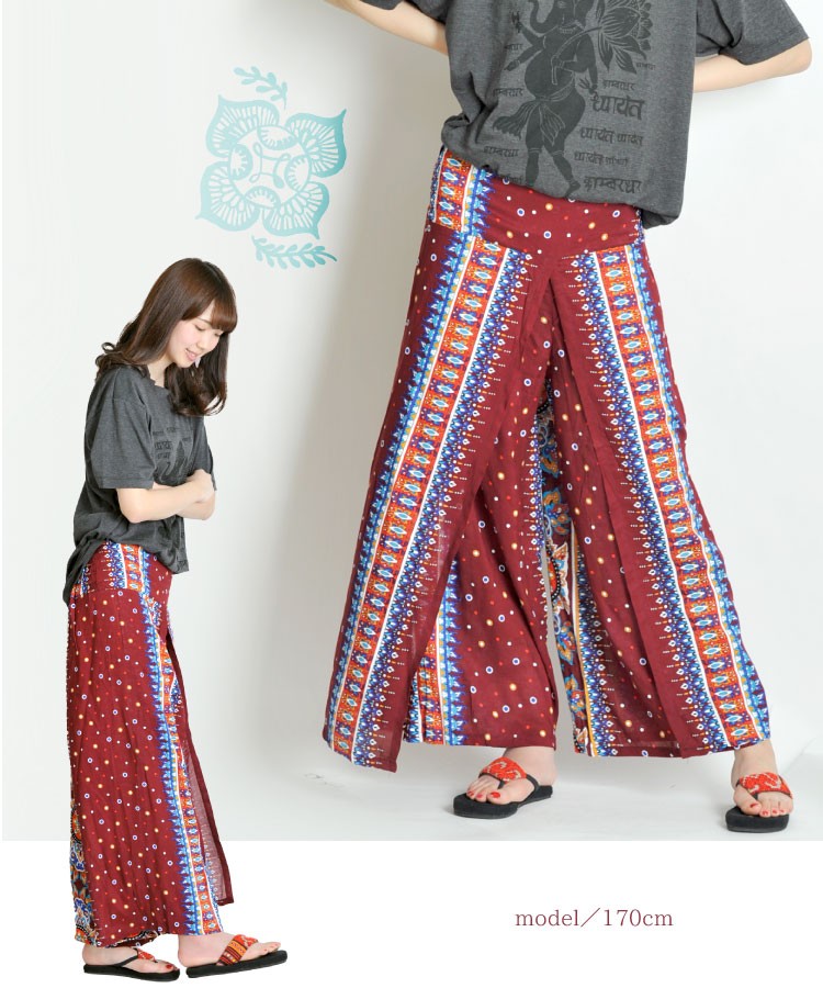 marai（マーライ） ワイドパンツ レディース スカーチョ ガウチョ