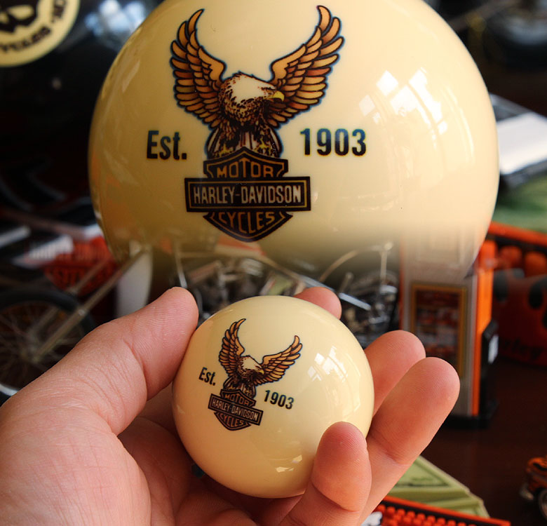 A4 ハーレーダビッドソン ビリヤードボール イーグル・キューボール