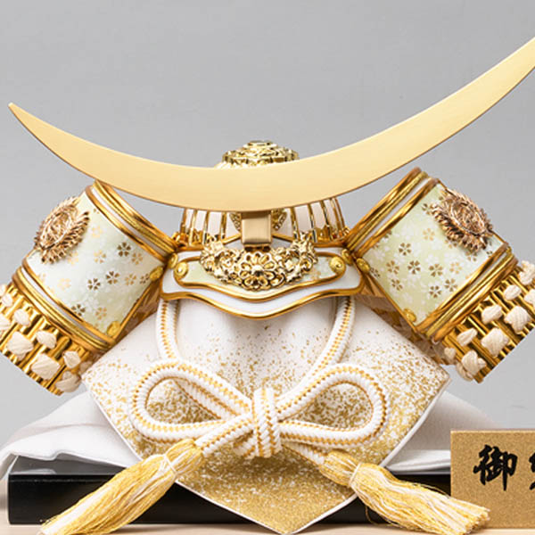 五月人形 藤翁 兜ケース飾り 山科 伊達政宗 兜飾り 白木 木目 六角