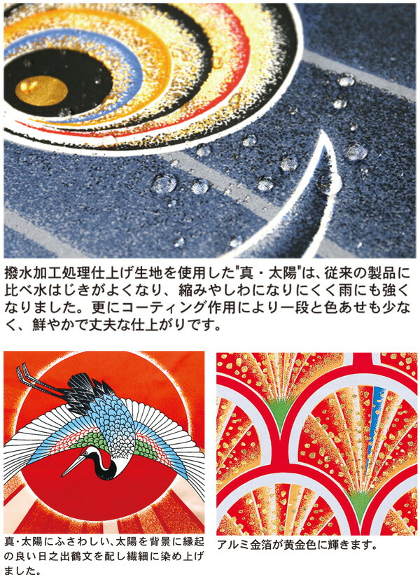 徳永鯉 鯉のぼり 庭用 真・太陽 3m 7点 庭園用 ガーデンセット 鯉4匹