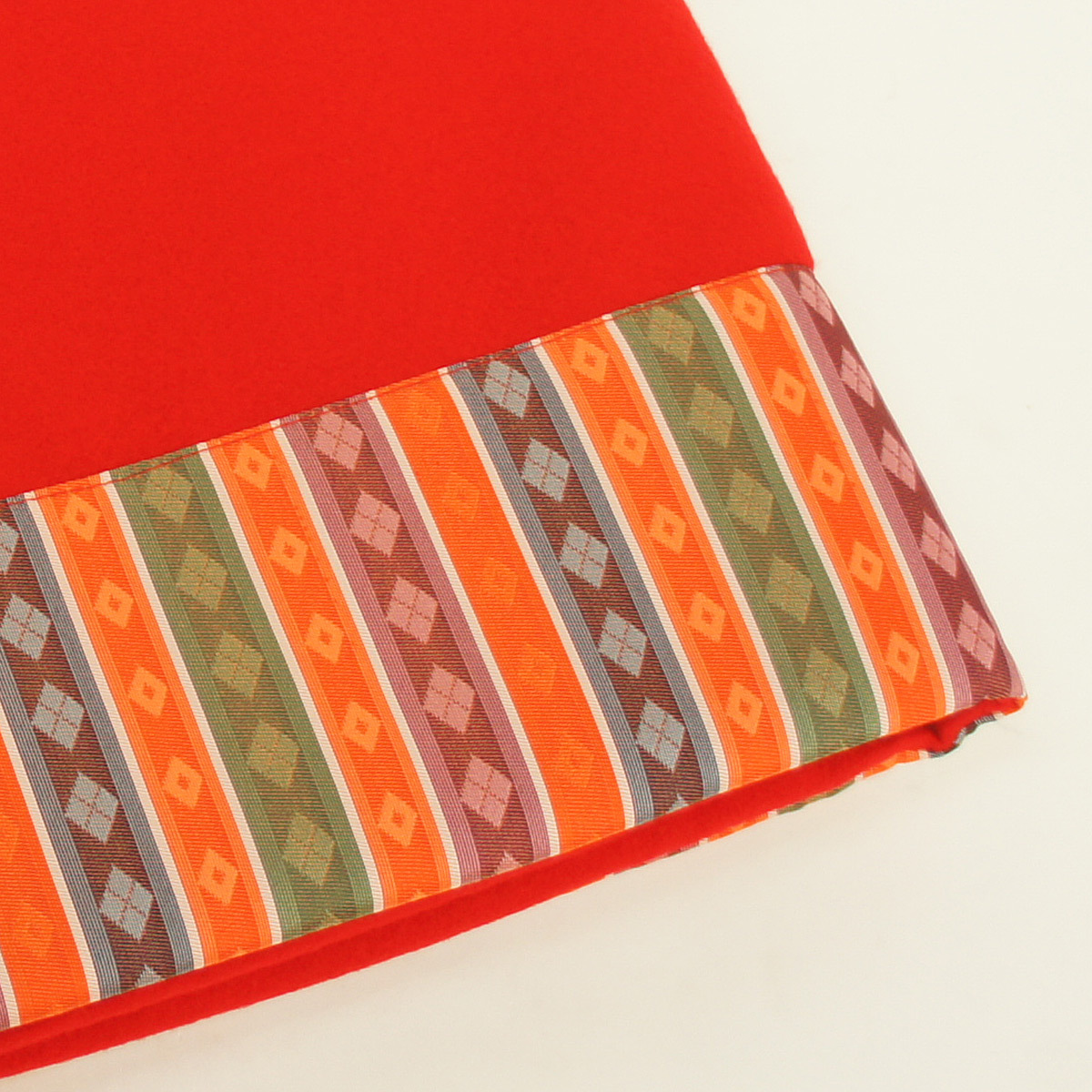 45号 幅150×長さ350cm 七段用 ポリエステルフェルトン 毛せん 赤 毛氈