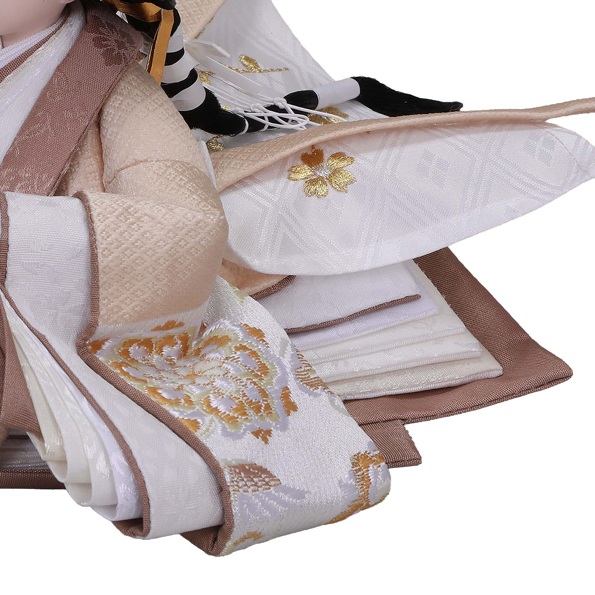 雛人形 親王飾り なぎさ 芥子親王 平飾り 繭飾 LED灯付衝立 平安豊久