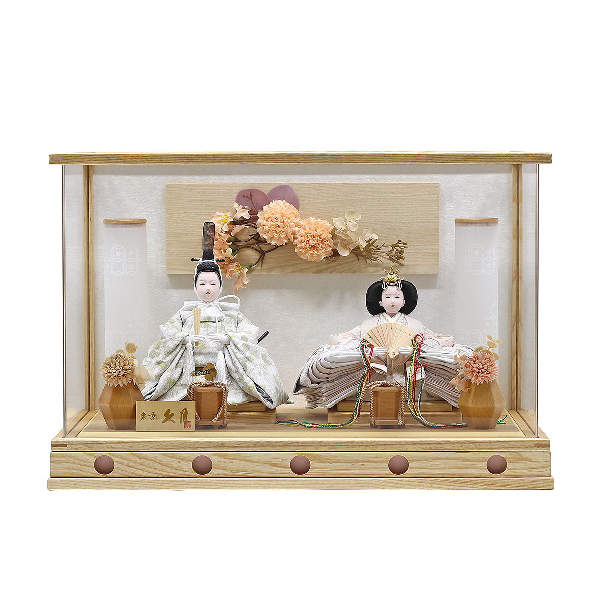 雛人形 ケース飾り ケース入り 小三五親王飾り 御雛 アクリルケース