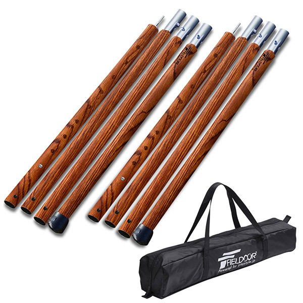 テントポール アルミ製テントポール 直径 32mm 高さ120 - 280cm 2本