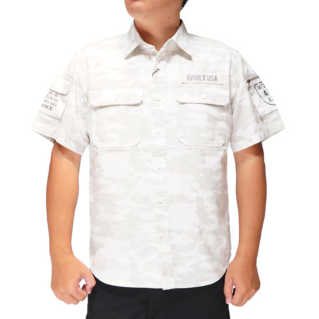 AVIREX アヴィレックス アビレックス 半袖 シャツ メンズ ファティーグ
