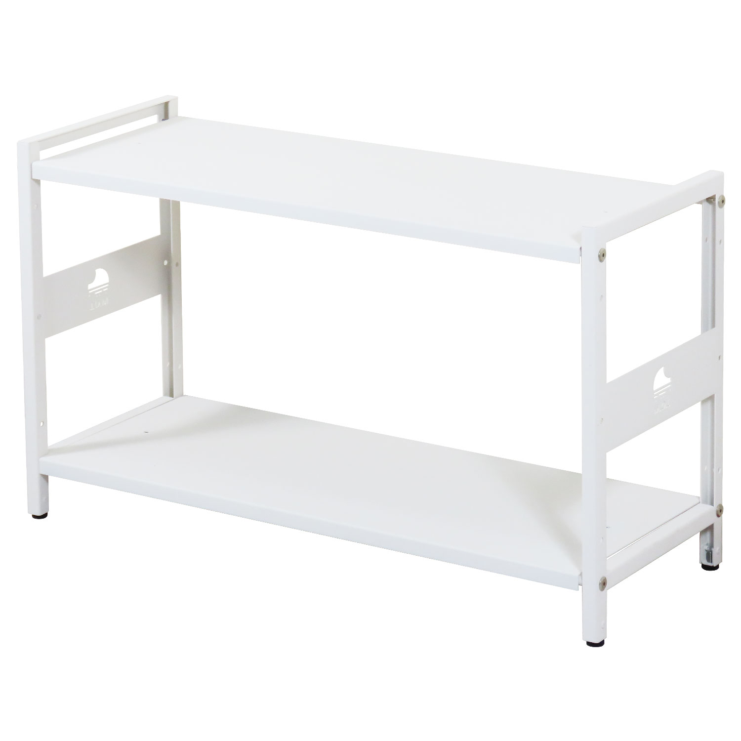 M.O.L 日本製 1.6mm極厚鉄板 スチールラック アイアンシェルフ 2段／幅