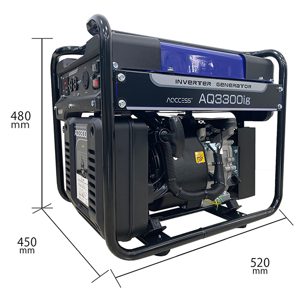 日本アクセス インバーター発電機 AQ3300ig (定格出力3.1Kw) [AQCCEES