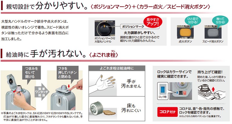 コロナ 速暖！ パワフルモデル SX-E3719Y-HD CORONA（コロナ） 石油