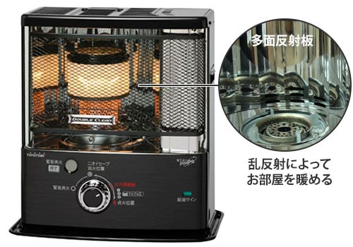 トヨトミ ダブルクリーン 反射型石油ストーブ RC-P325E 木造8畳用