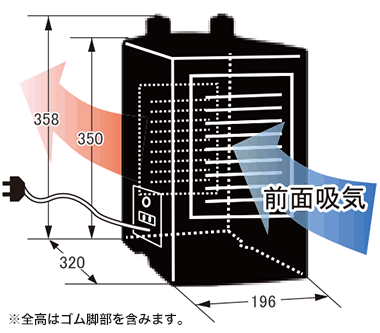 ゼンスイ 水槽用クーラー ZC-100α (冷却水量100L以下/淡水・海 水両用