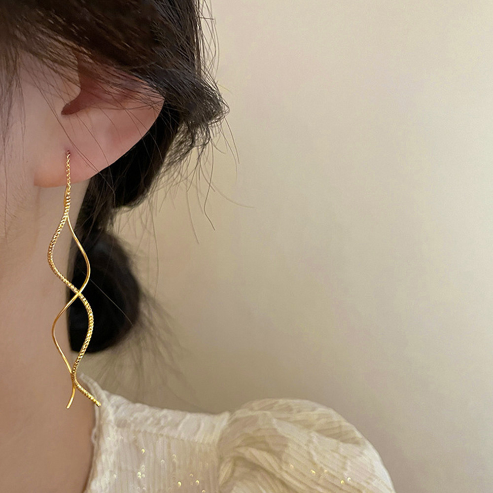 miniministore（ミニミニストア） 揺れるチェーンピアス ロングピアス