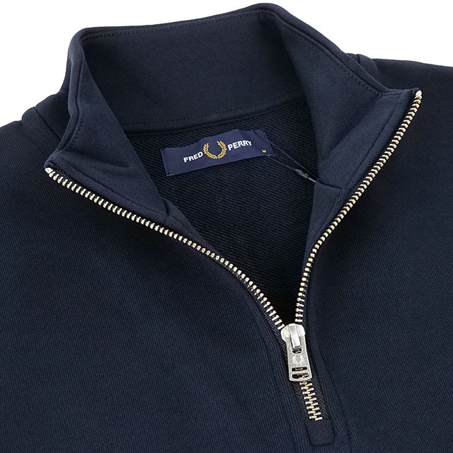 FRED PERRY（フレッドペリー） メンズ ハーフジップ スウェットシャツ