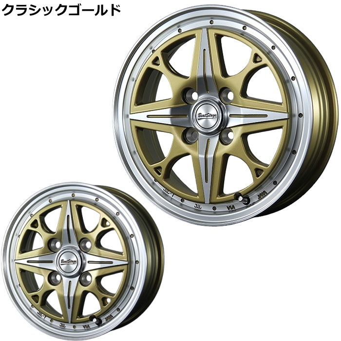 BLEST（ブレスト） 14インチ 4穴 100 4.5J BLEST ビートステージ NS-C