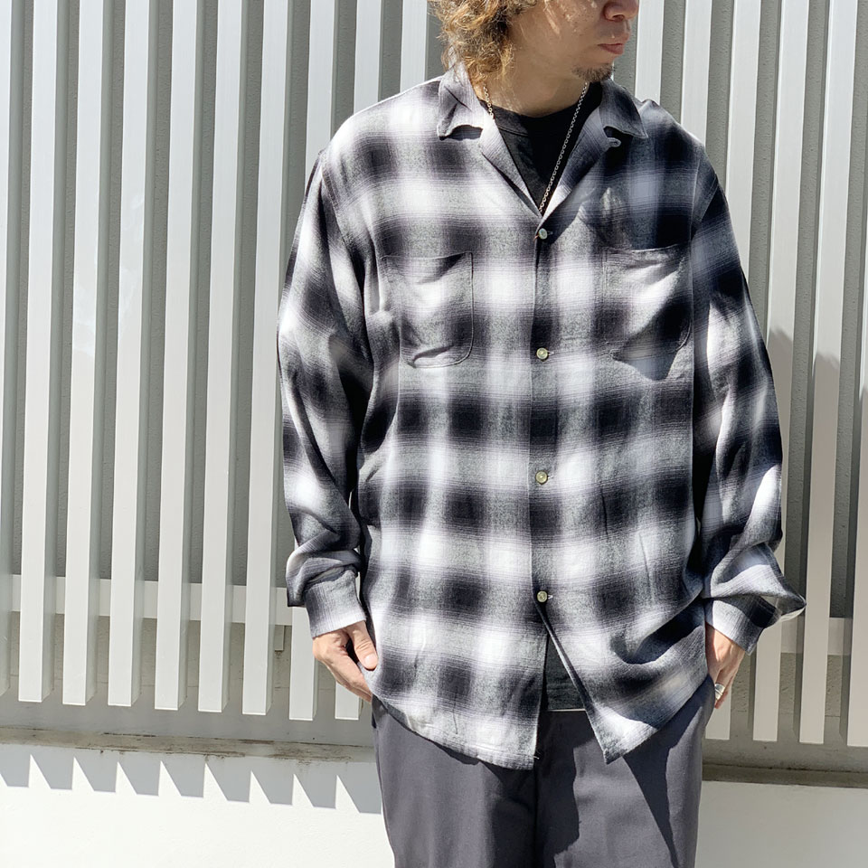 TOWNCRAFT（タウンクラフト） 全2色 オンブレチェックシャツ レーヨン